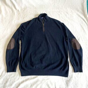 Wilkens Bros. Heritage Collection Pullover Mock 1/4 Zip Neck Long Sleeve Size XL